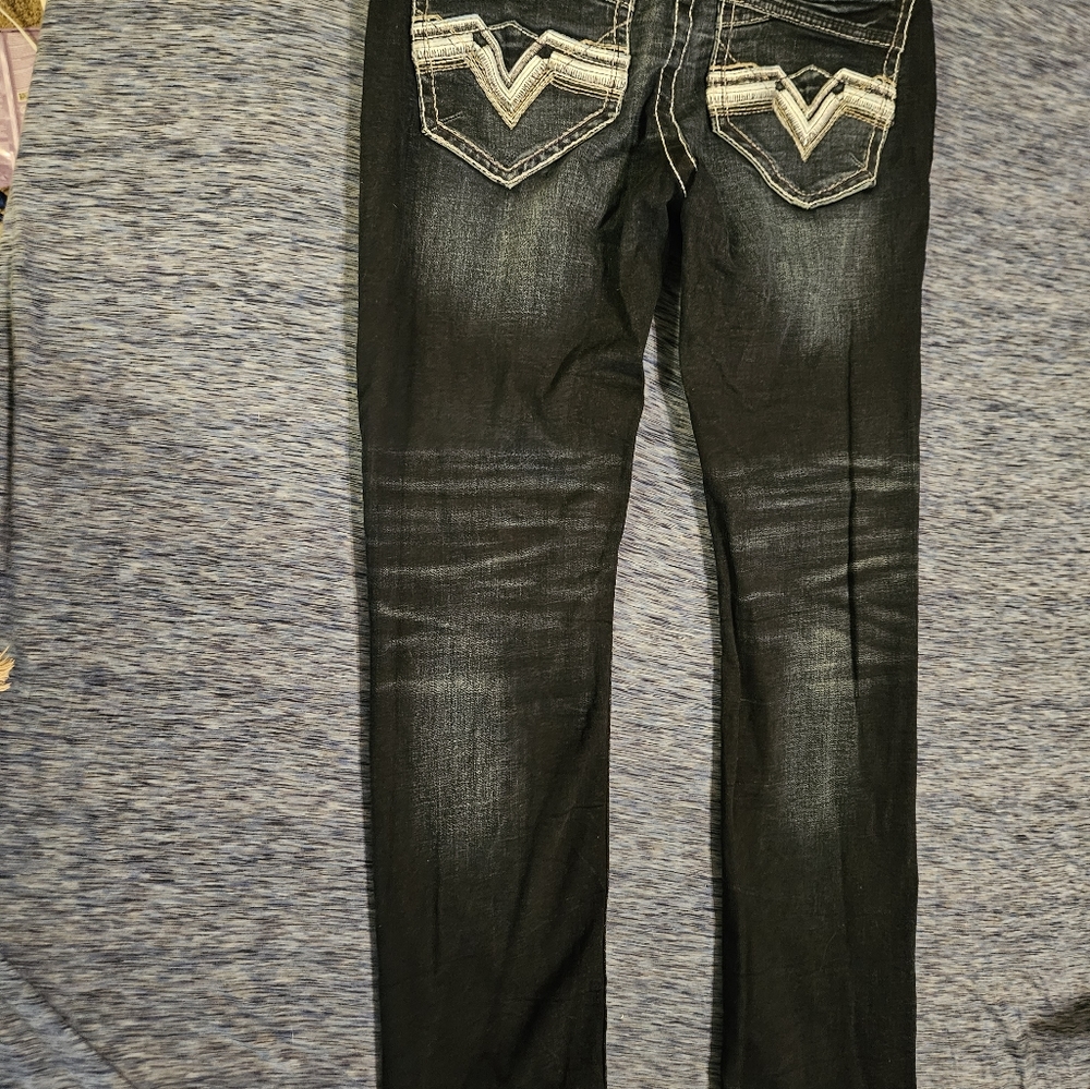 Mens buckle jeans